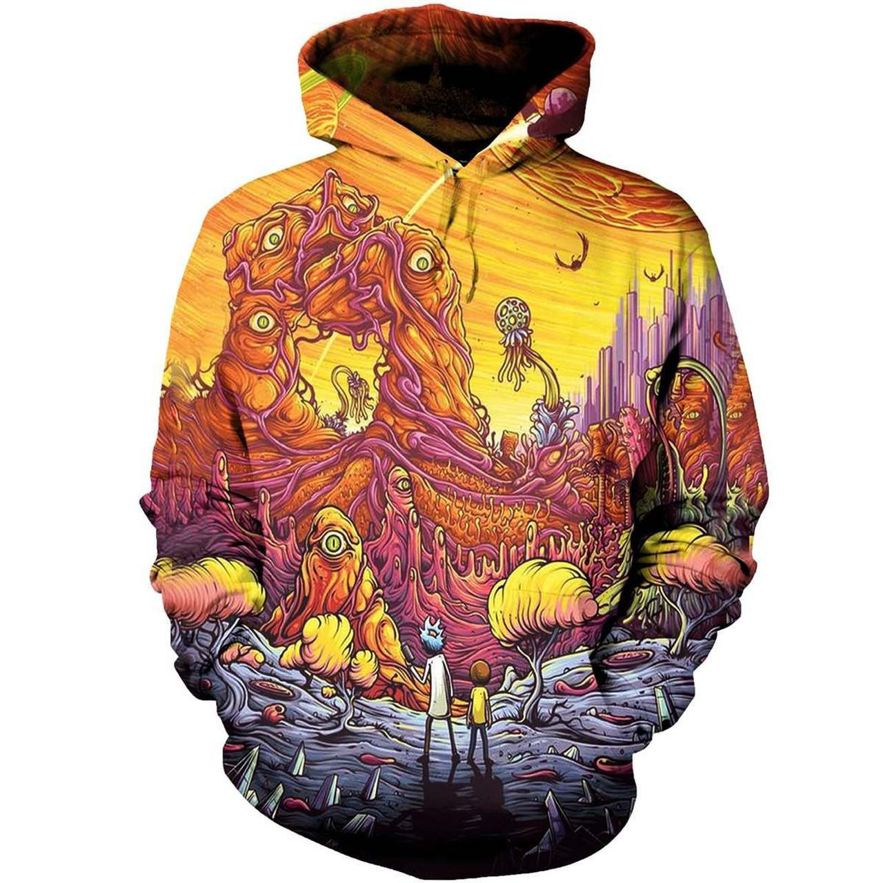 Rick And Morty 3D All Over Print Hoodie, Zip Hoodie