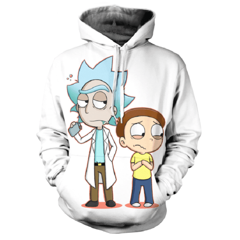 Rick and Morty 3D All Over Print Hoodie, Zip Hoodie