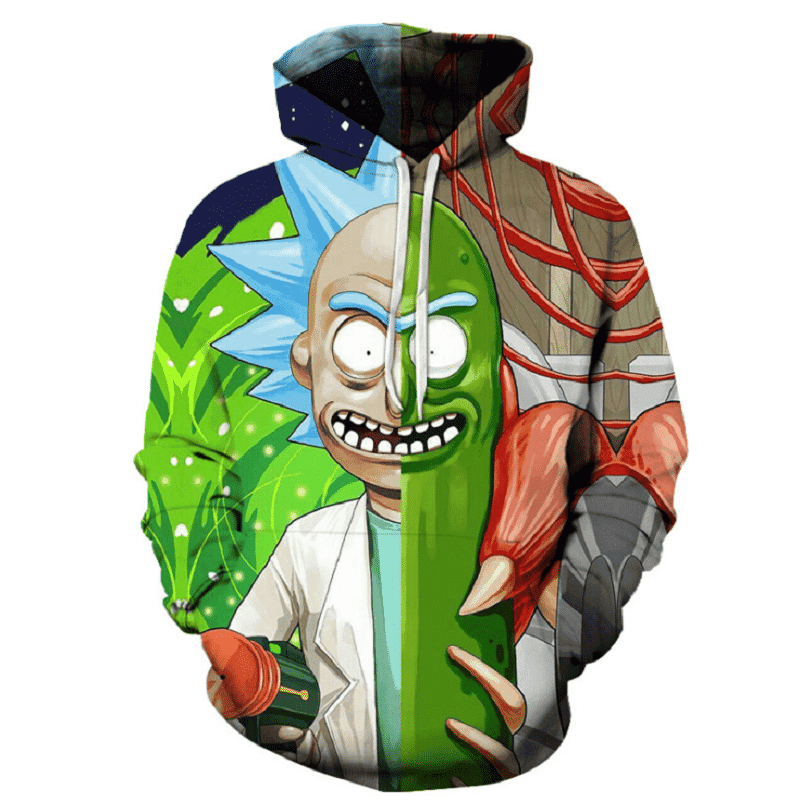 Rick and Morty 3D All Over Print Hoodie, Zip Hoodie