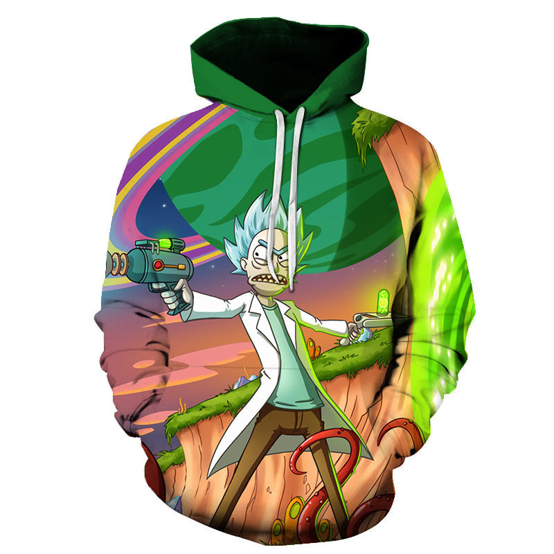Rick And Morty 3D All Over Print Hoodie, Zip Hoodie