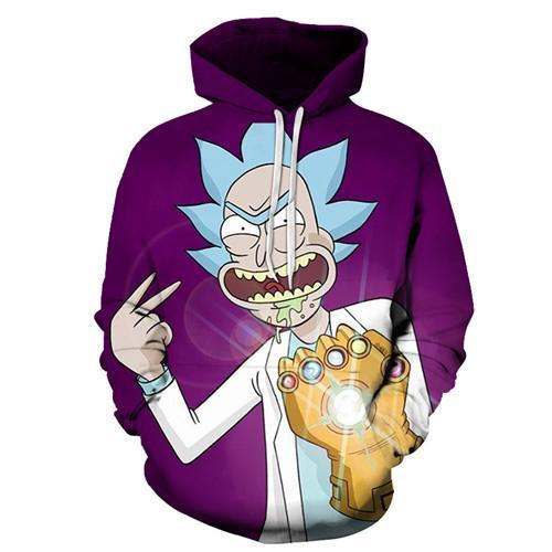Rick And Morty 3D All Over Print Hoodie, Zip Hoodie
