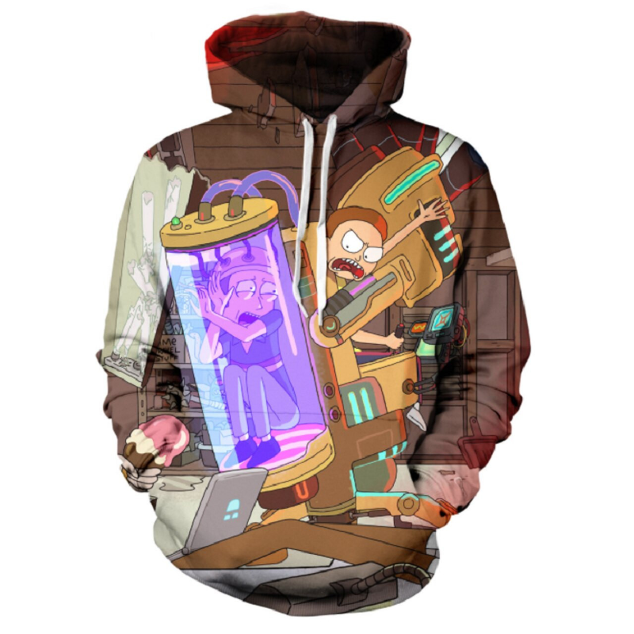 Rick And Morty 3D All Over Print Hoodie, Zip Hoodie