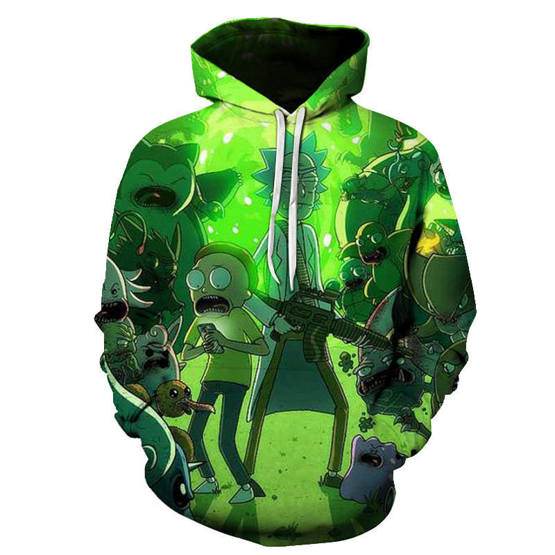 Rick And Morty 3D All Over Print Hoodie, Zip Hoodie