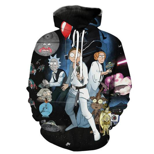 Rick And Morty 3D All Over Print Hoodie, Zip Hoodie