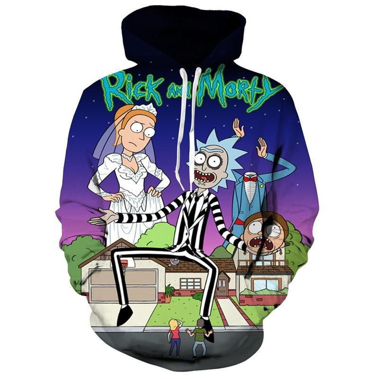 Rick And Morty 3D All Over Print Hoodie, Zip Hoodie