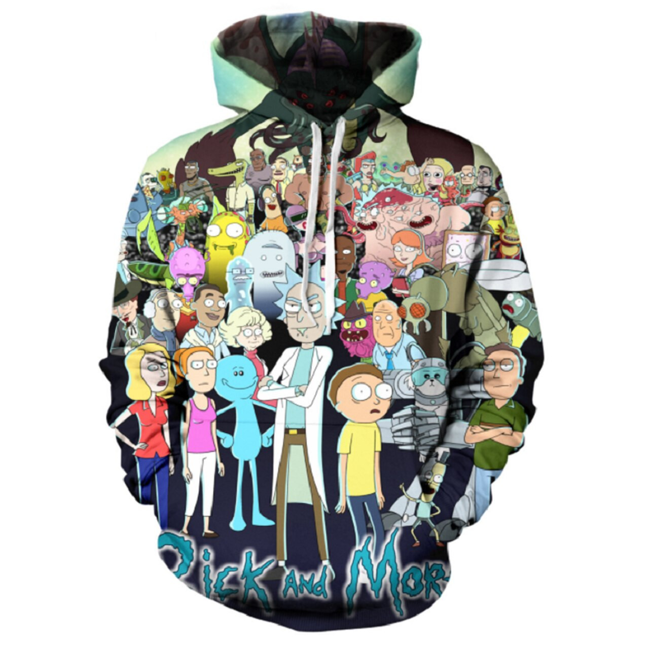 Rick And Morty 3D All Over Print Hoodie, Zip Hoodie