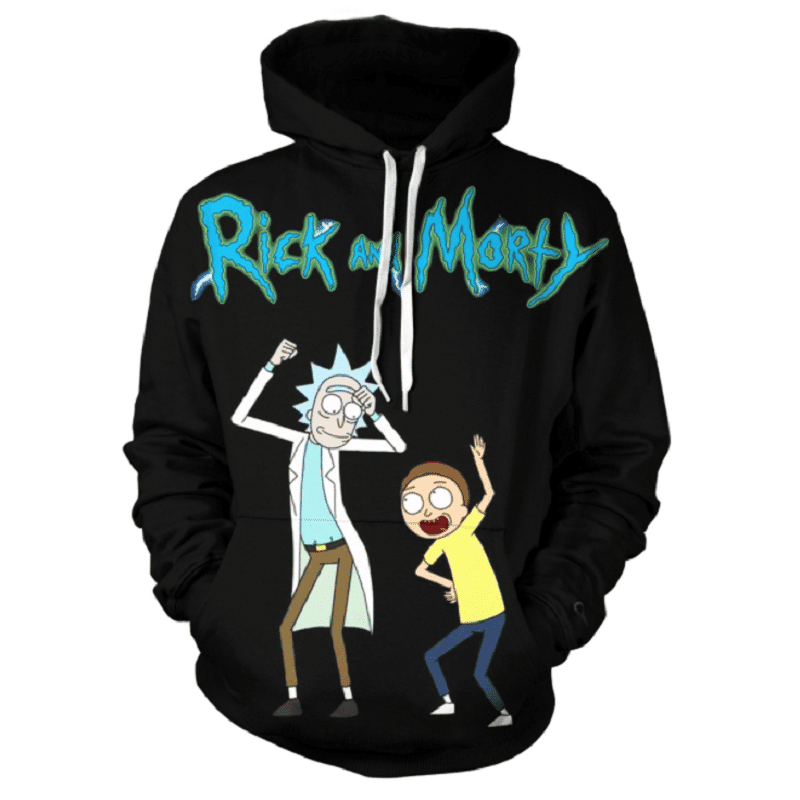 Rick and Morty 3D All Over Print Hoodie, Zip Hoodie