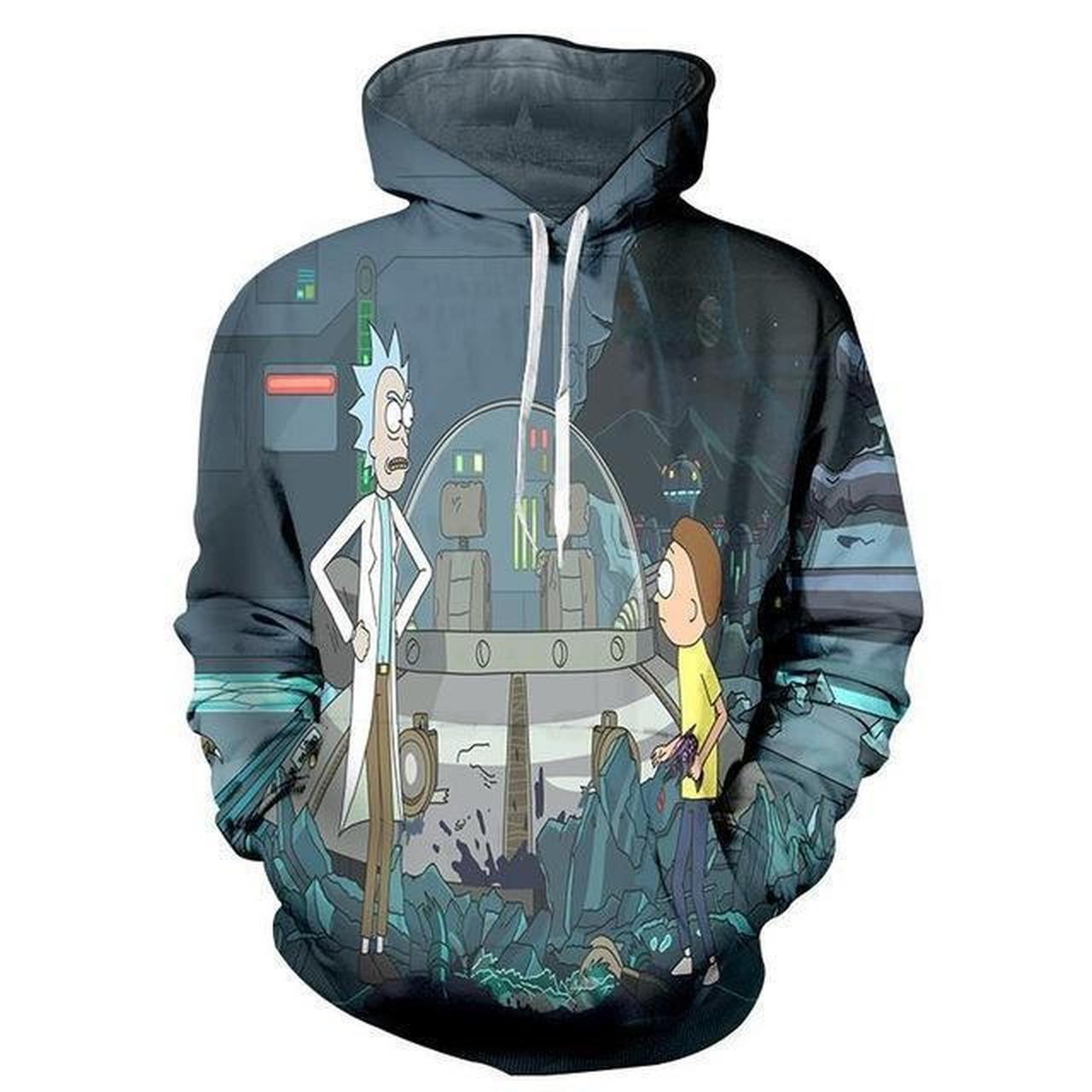Rick And Morty 3D All Over Print Hoodie, Zip Hoodie