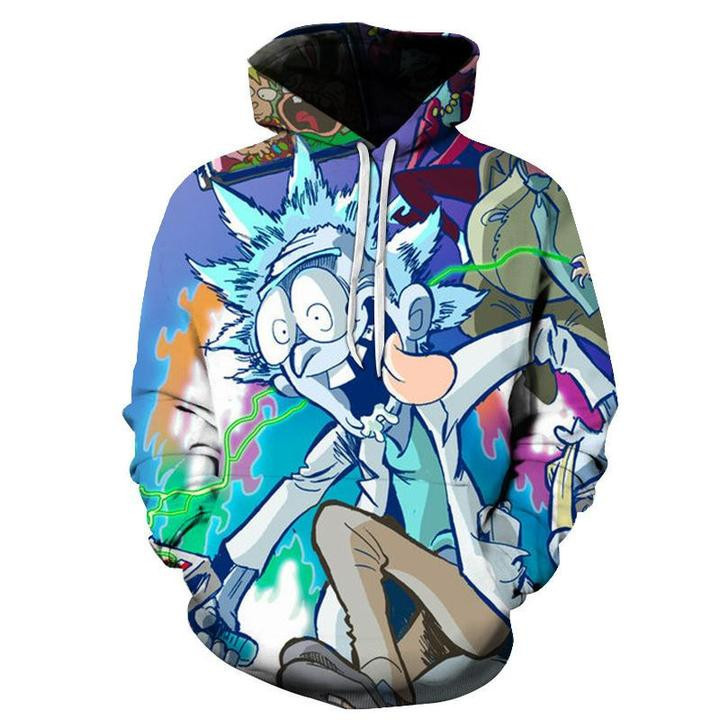 Rick And Morty 3D All Over Print Hoodie, Zip Hoodie
