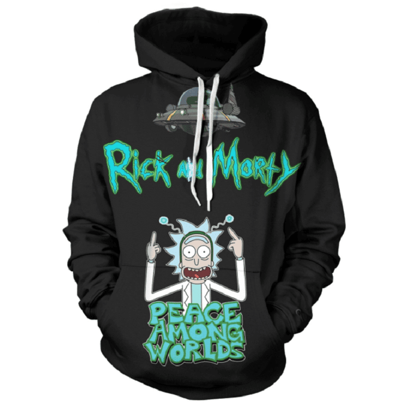 Rick and Morty 3D All Over Print Hoodie, Zip Hoodie