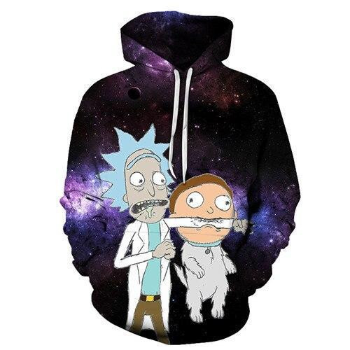 Rick And Morty 3D All Over Print Hoodie, Zip Hoodie