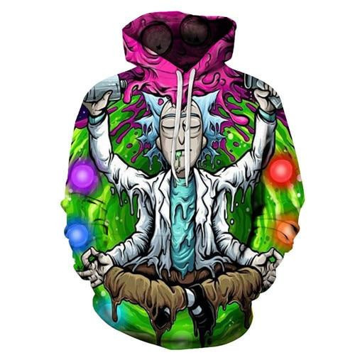 Rick And Morty 3D All Over Print Hoodie, Zip Hoodie
