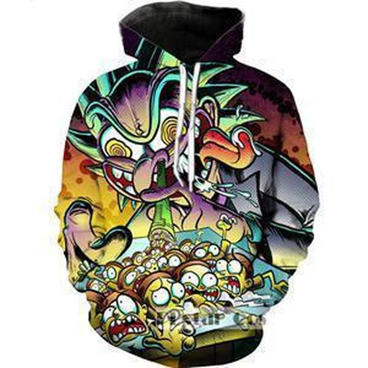 Rick And Morty 3D All Over Print Hoodie, Zip Hoodie