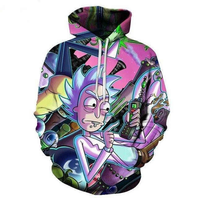 Rick And Morty 3D All Over Print Hoodie, Zip Hoodie