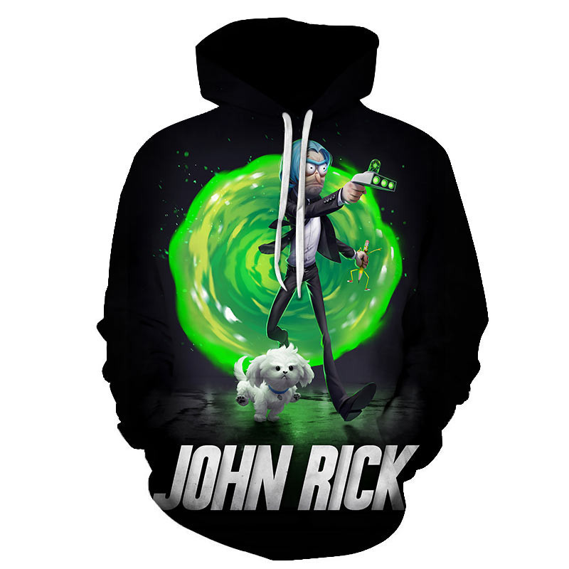Rick And Morty 3D All Over Print Hoodie, Zip Hoodie