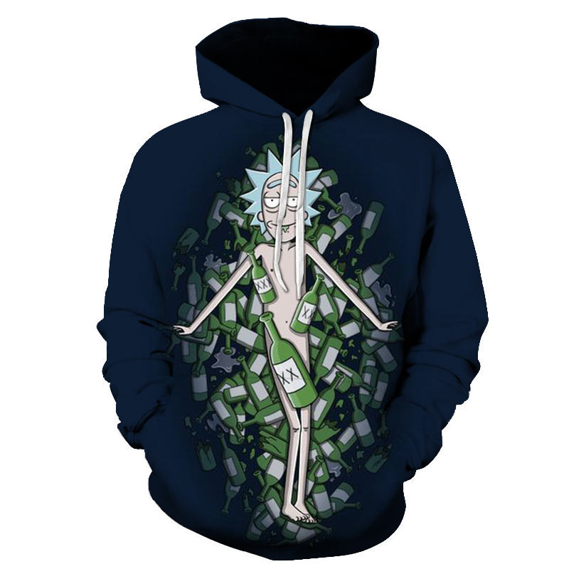 Rick And Morty 3D All Over Print Hoodie, Zip Hoodie