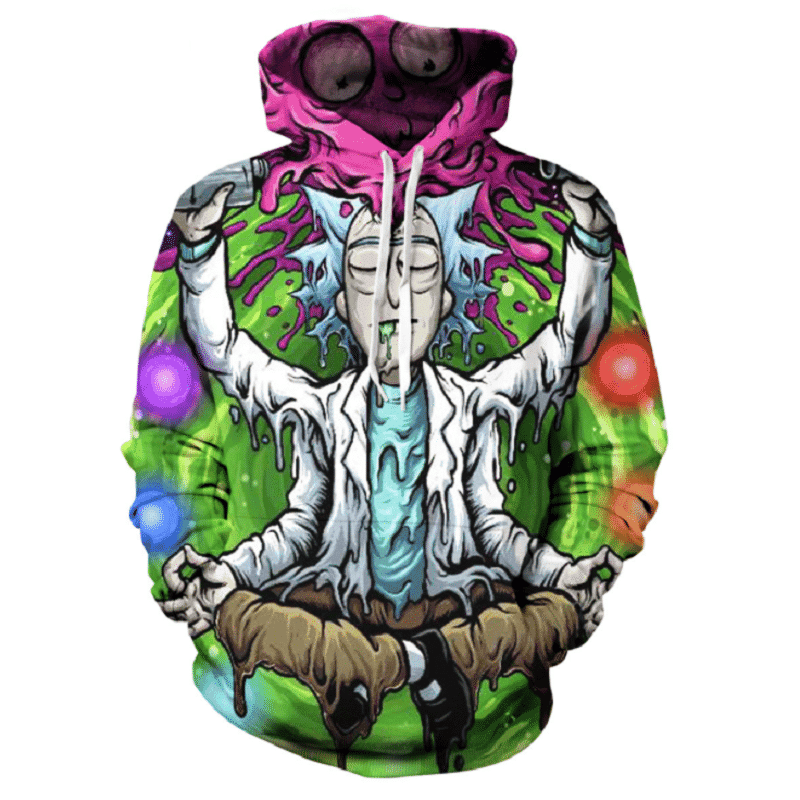 Rick and Morty 3D All Over Print Hoodie, Zip Hoodie