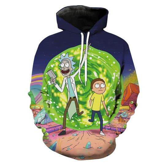 Rick And Morty 3D All Over Print Hoodie, Zip Hoodie