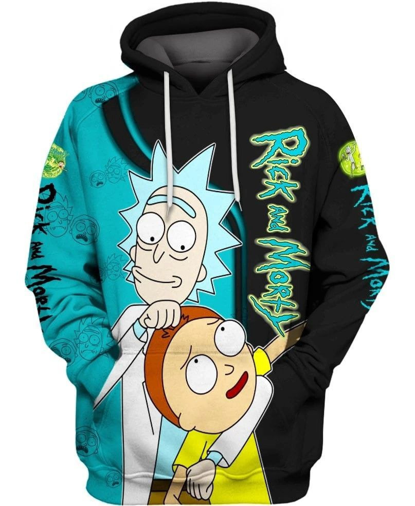 Rick And Morty 3D All Over Print Hoodie, Zip Hoodie