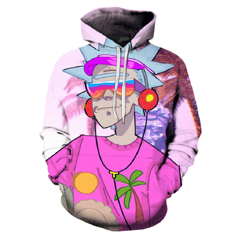 Rick and Morty 3D All Over Print Hoodie, Zip Hoodie