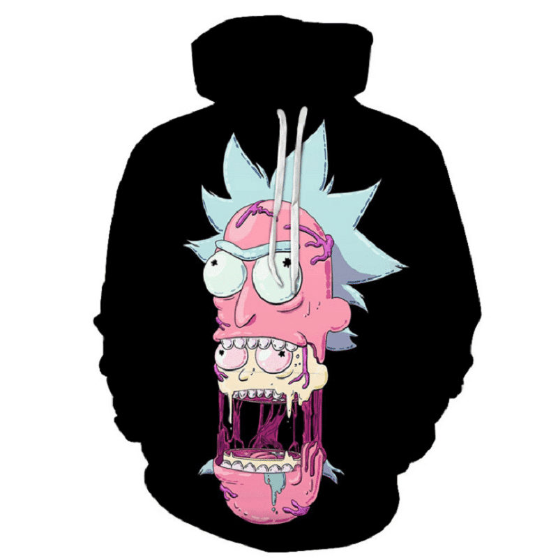 Rick and Morty 3D All Over Print Hoodie, Zip Hoodie