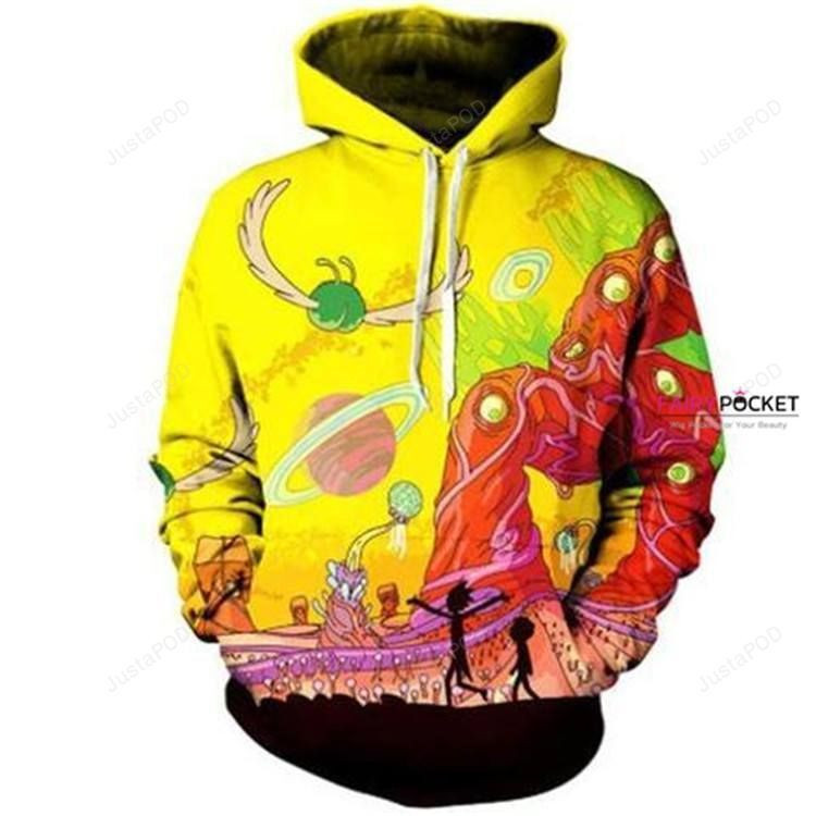 Rick and Morty Blonde 3D All Over Print Hoodie, Zip Hoodie