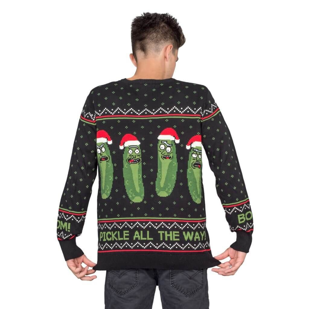 Rick And Morty Boom! Pickle Rick For Unisex Ugly Christmas Sweater Adult 3D Funny Matching for family - Image 3