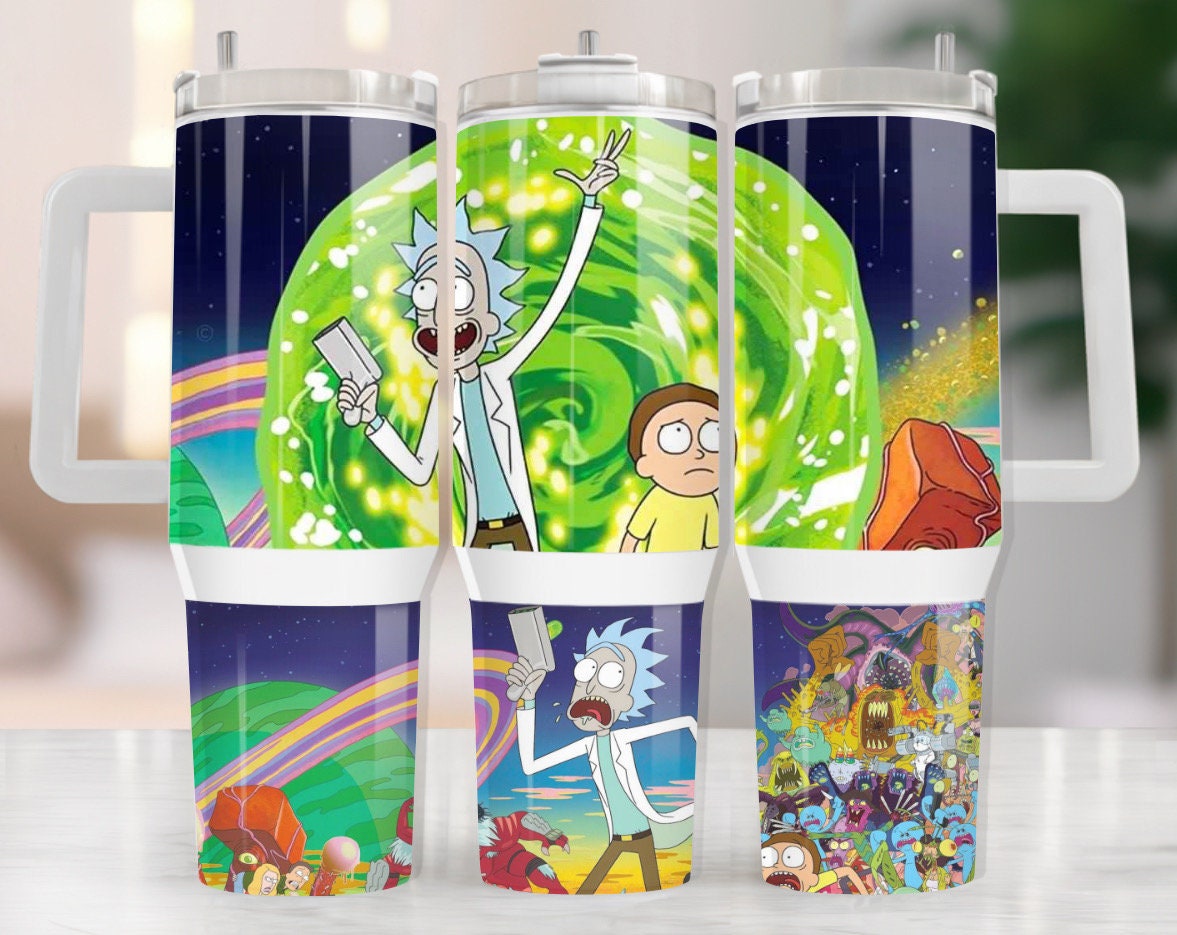 Rick And Morty Cartoon Custom Stanley Cup 40 oz 30 oz Tumbler With HandleTVC2301969
