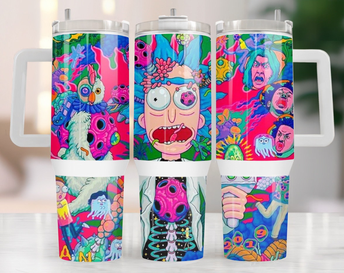 Rick And Morty Cartoon Custom Stanley Cup 40 oz 30 oz Tumbler With HandleTVC2301971