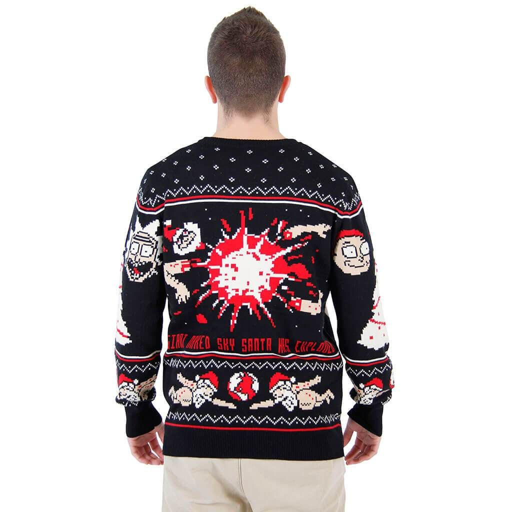 Rick And Morty Happy Human For Unisex Ugly Christmas Sweater Adult 3D Funny Matching for family - Image 5