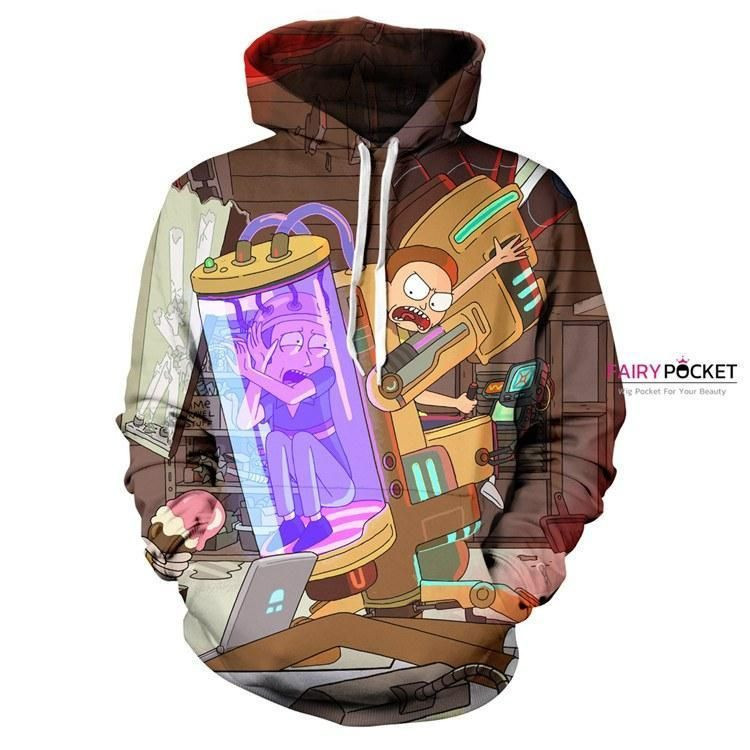 Rick and Morty Morty 3D All Over Print Hoodie, Zip Hoodie