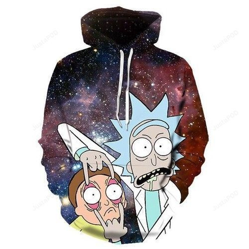 Rick And Morty Pilot 3D All Over Print Hoodie, Zip Hoodie