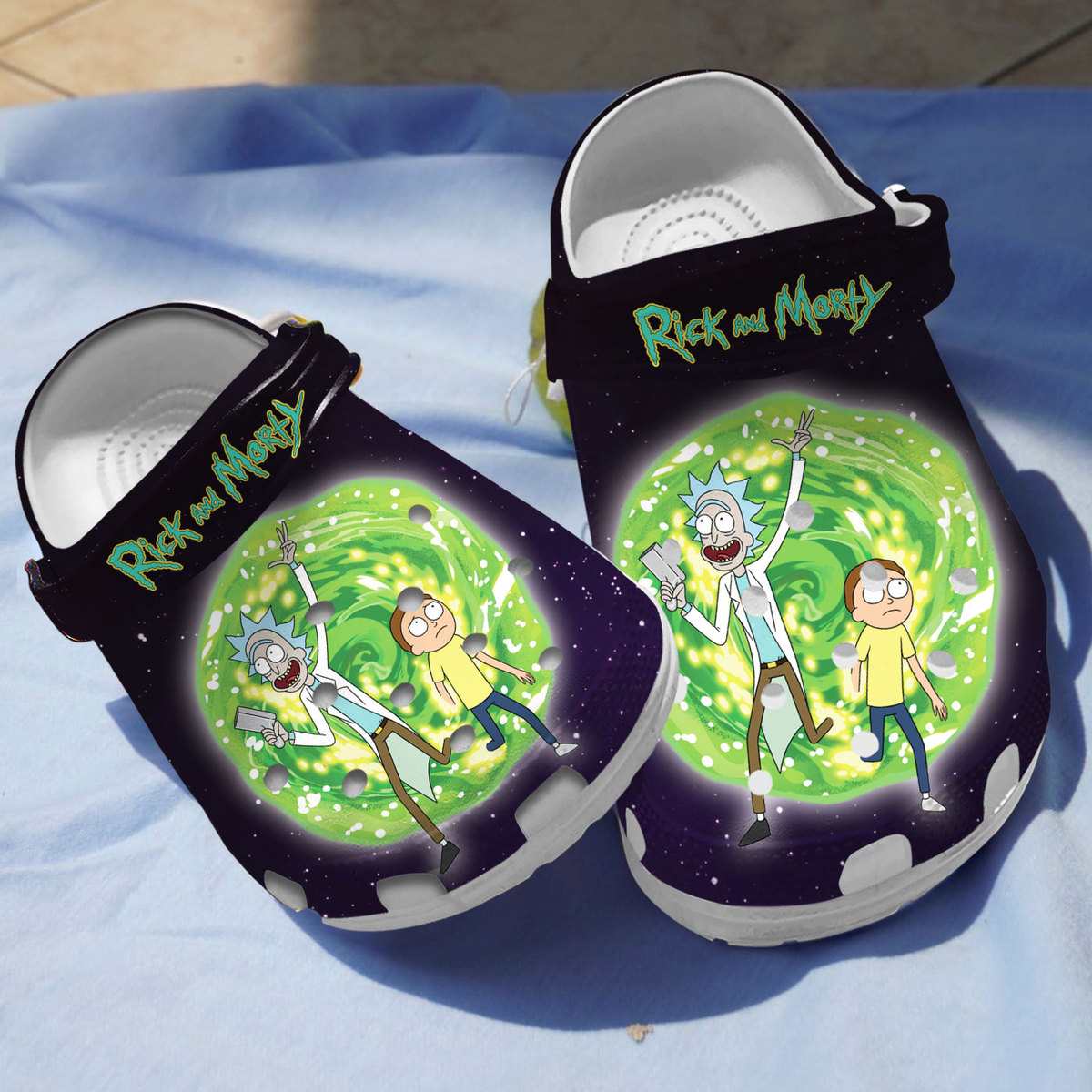 Rick And Morty TV Series Crocs Crocband Clogs Shoes Comfortable For Men Women and Kids