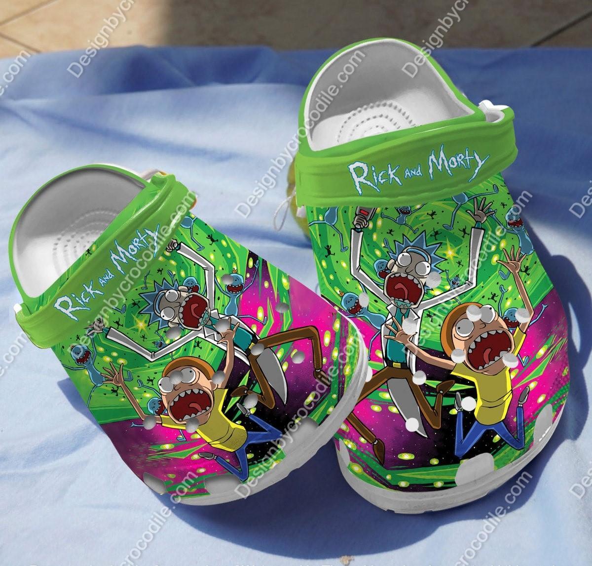 Rick And Morty TV Series Crocs Crocband Clogs Shoes Comfortable For Men Women and Kids