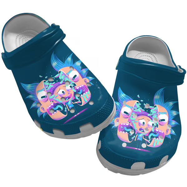 Rick And Morty TV Series Crocs Crocband Clogs Shoes Comfortable For Men Women and Kids