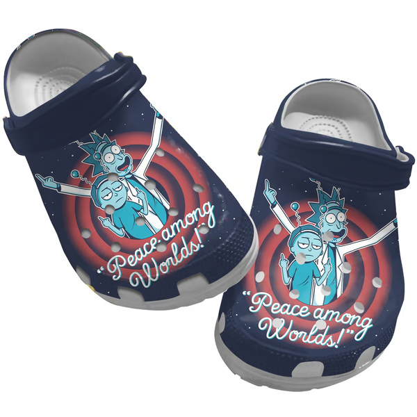 Rick And Morty TV Series Crocs Crocband Clogs Shoes Comfortable For Men Women and Kids