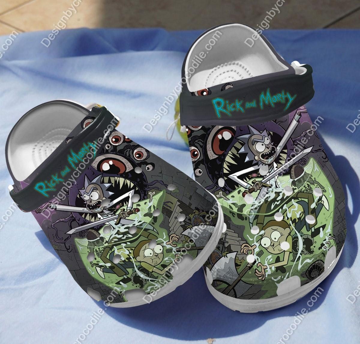 Rick And Morty TV Series Crocs Crocband Clogs Shoes Comfortable For Men Women and Kids