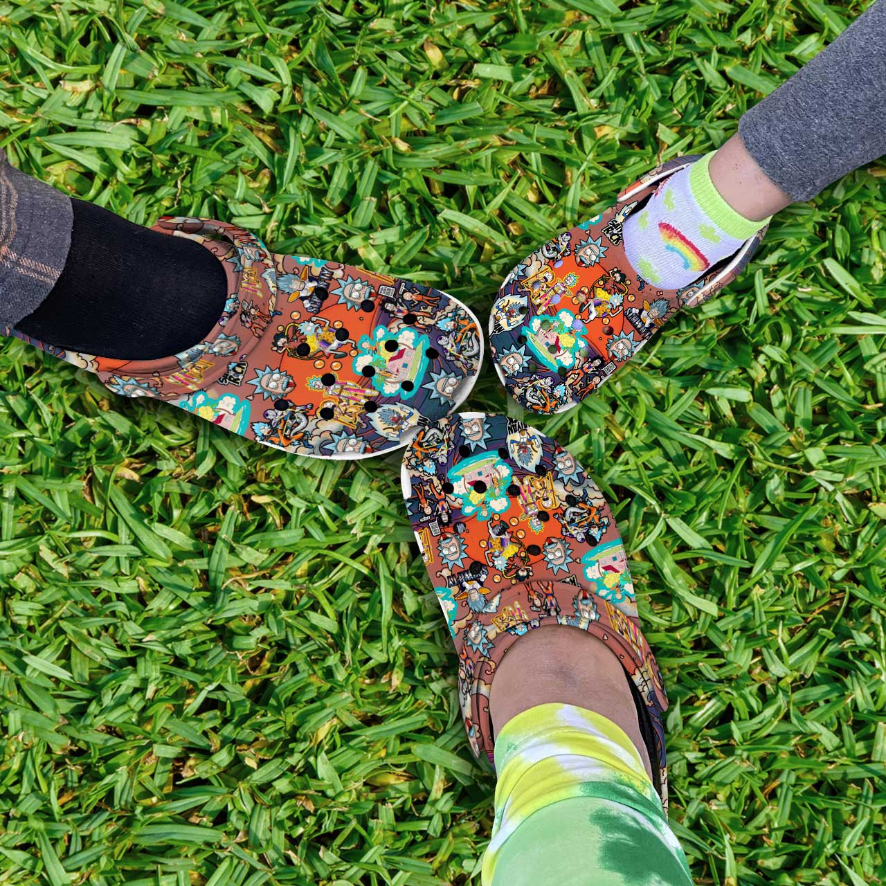 Rick And Morty TV Series Crocs Crocband Clogs Shoes Comfortable For Men Women and Kids - Image 5