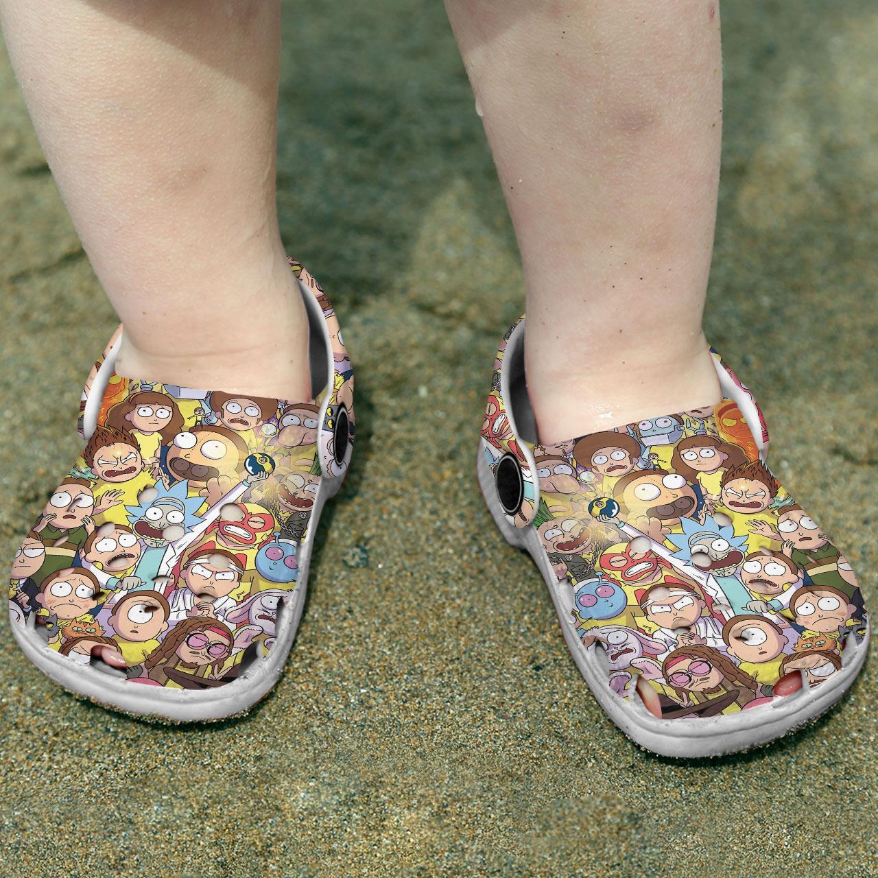 Rick And Morty TV Series Crocs Crocband Clogs Shoes Comfortable For Men Women and Kids - Image 5