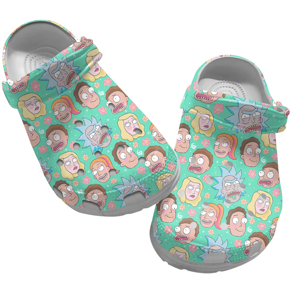 Rick And Morty TV Series Crocs Crocband Clogs Shoes Comfortable For Men Women and Kids