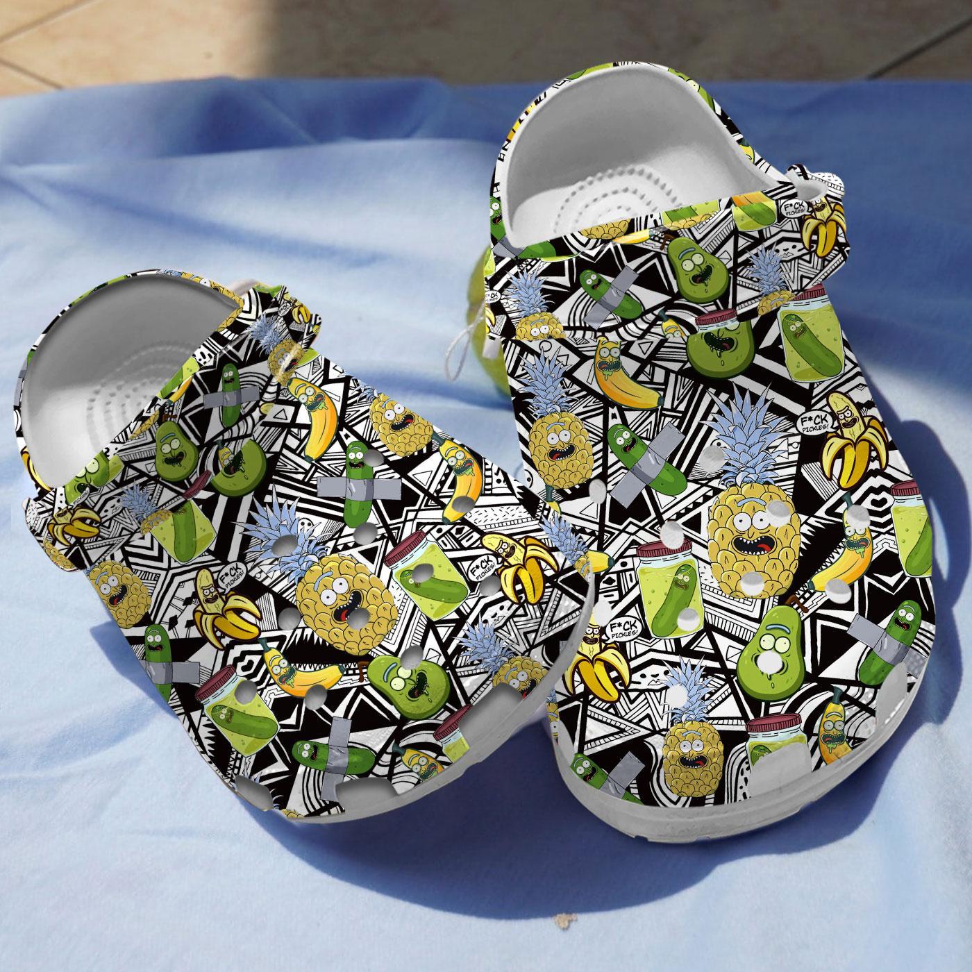 Rick And Morty TV Series Crocs Crocband Clogs Shoes Comfortable For Men Women and Kids