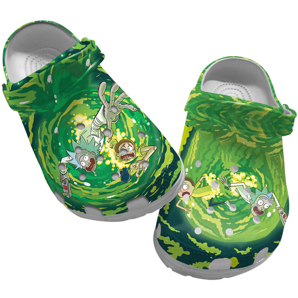 Rick And Morty TV Series Crocs Crocband Clogs Shoes Comfortable For Men Women and Kids