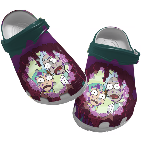 Rick And Morty TV Series Crocs Crocband Clogs Shoes Comfortable For Men Women and Kids
