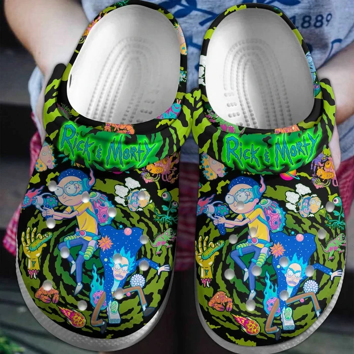 Rick And Morty TV Series Crocs Crocband Clogs Shoes Comfortable For Men Women and Kids