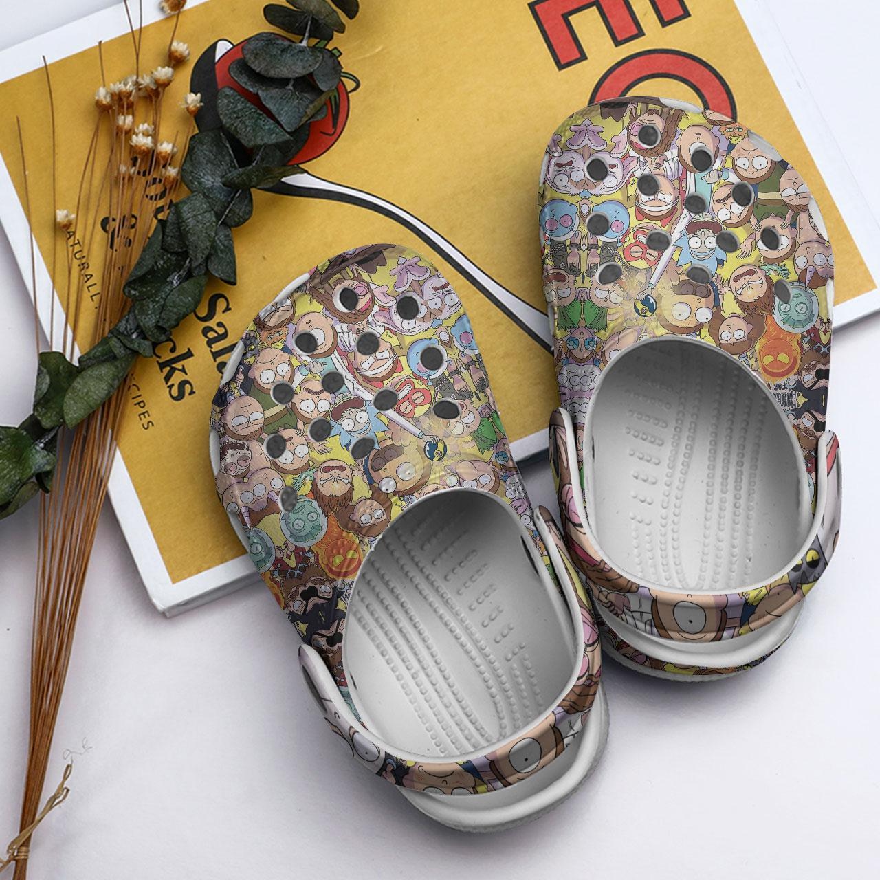 Rick And Morty TV Series Crocs Crocband Clogs Shoes Comfortable For Men Women and Kids - Image 6