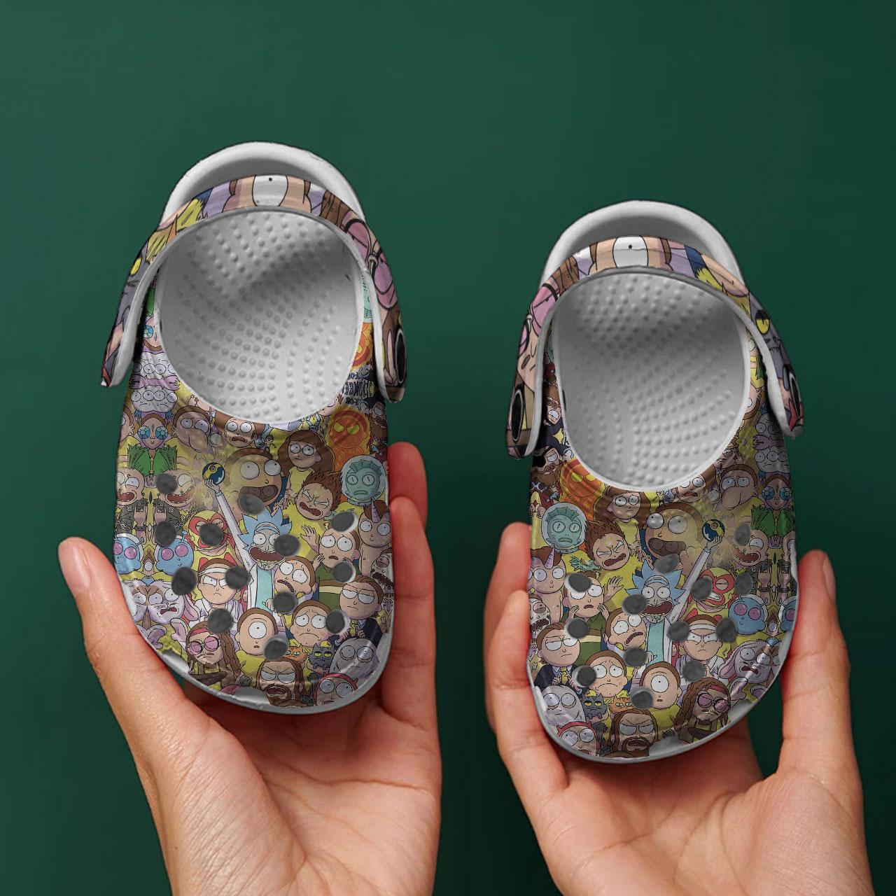 Rick And Morty TV Series Crocs Crocband Clogs Shoes Comfortable For Men Women and Kids - Image 7