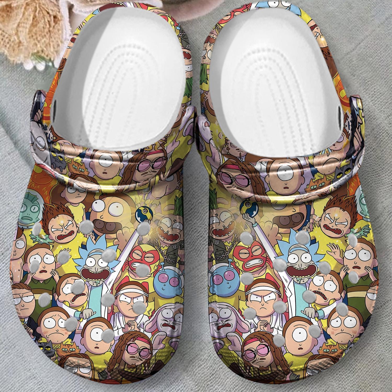 Rick And Morty TV Series Crocs Crocband Clogs Shoes Comfortable For Men Women and Kids - Image 2