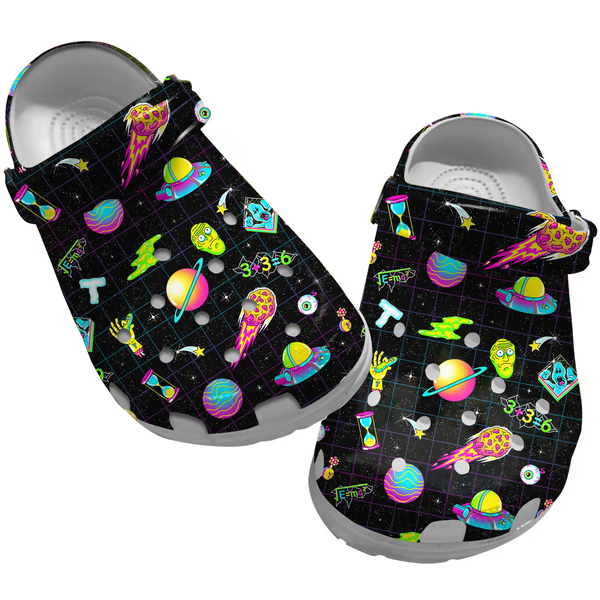 Rick And Morty TV Series Crocs Crocband Clogs Shoes Comfortable For Men Women and Kids