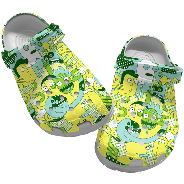 Rick And Morty TV Series Crocs Crocband Clogs Shoes Comfortable For Men Women and Kids