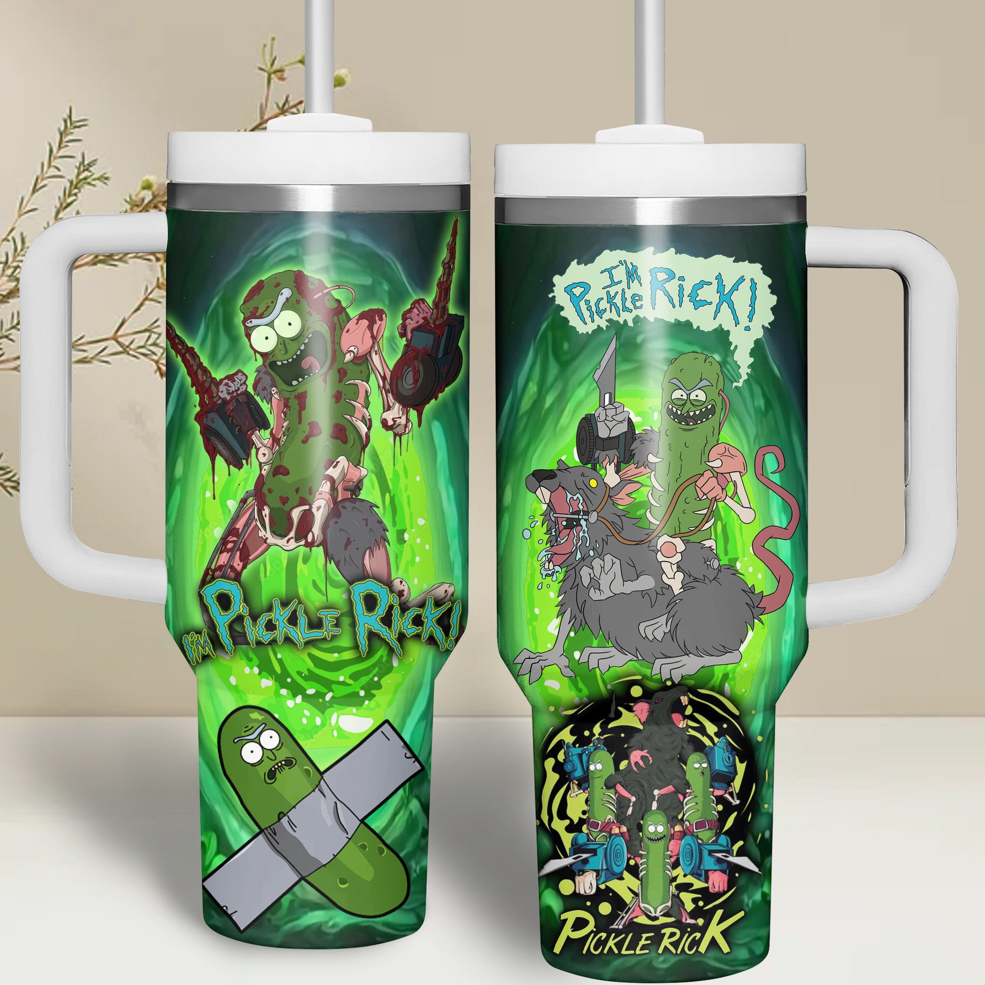 Rick and Morty TV Series Custom Stanley Cup 40 oz 30 oz Tumbler With HandleTVC2301266